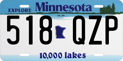 MN license plate 518QZP