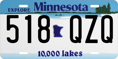 MN license plate 518QZQ