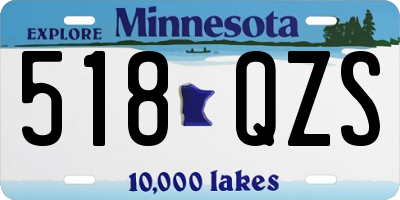MN license plate 518QZS