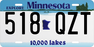 MN license plate 518QZT