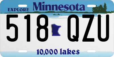 MN license plate 518QZU