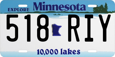 MN license plate 518RIY