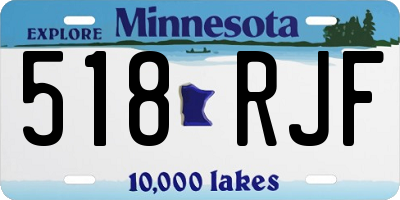MN license plate 518RJF