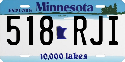MN license plate 518RJI