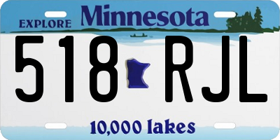 MN license plate 518RJL