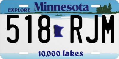 MN license plate 518RJM