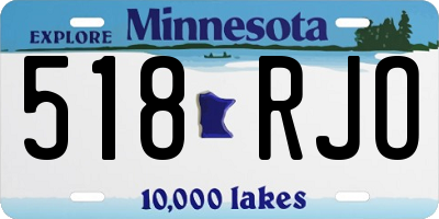 MN license plate 518RJO