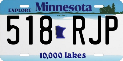 MN license plate 518RJP
