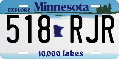 MN license plate 518RJR
