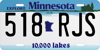 MN license plate 518RJS