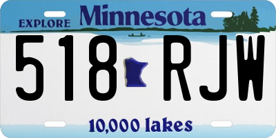 MN license plate 518RJW