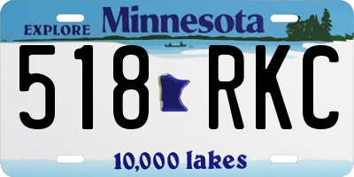 MN license plate 518RKC
