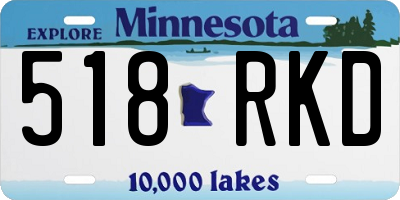 MN license plate 518RKD