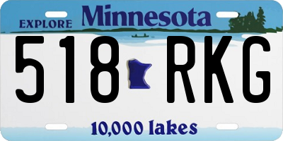 MN license plate 518RKG