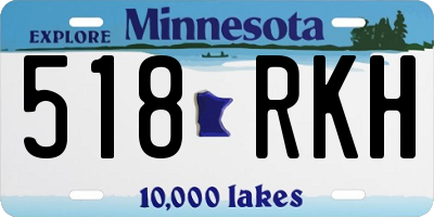 MN license plate 518RKH