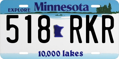 MN license plate 518RKR