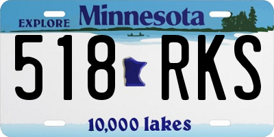 MN license plate 518RKS