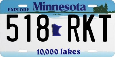 MN license plate 518RKT