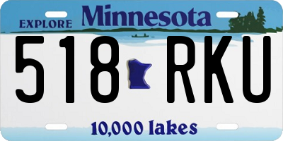 MN license plate 518RKU