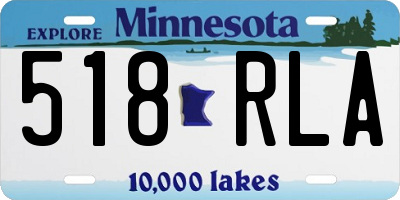 MN license plate 518RLA