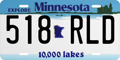 MN license plate 518RLD