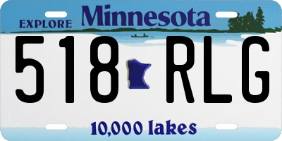 MN license plate 518RLG