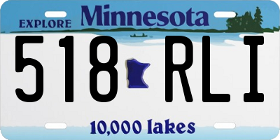 MN license plate 518RLI