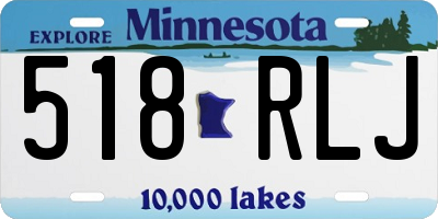 MN license plate 518RLJ