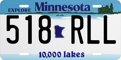 MN license plate 518RLL