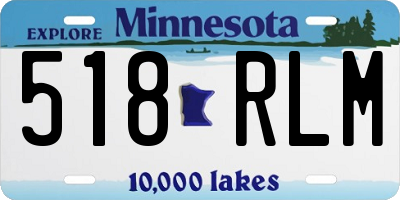 MN license plate 518RLM