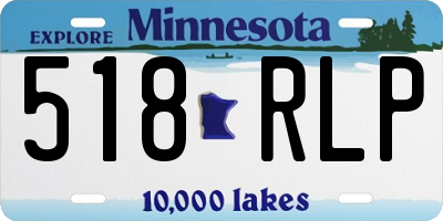 MN license plate 518RLP