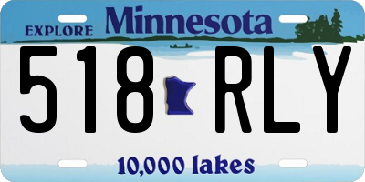 MN license plate 518RLY