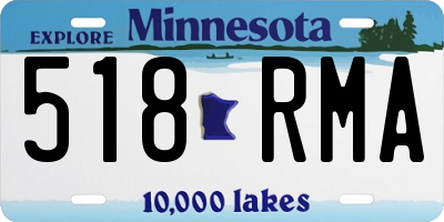 MN license plate 518RMA