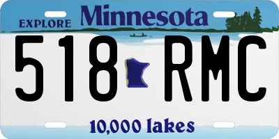 MN license plate 518RMC