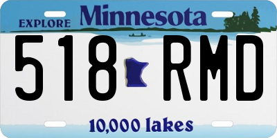 MN license plate 518RMD