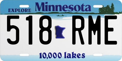 MN license plate 518RME