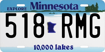 MN license plate 518RMG