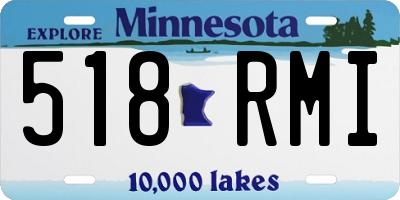 MN license plate 518RMI