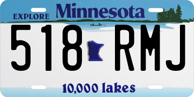 MN license plate 518RMJ
