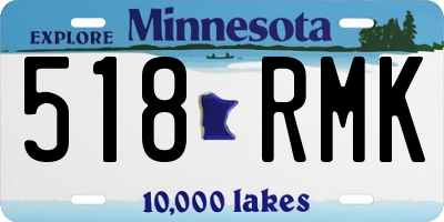 MN license plate 518RMK