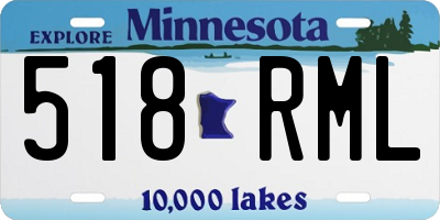 MN license plate 518RML