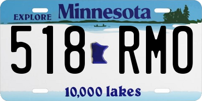 MN license plate 518RMO
