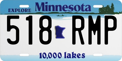 MN license plate 518RMP