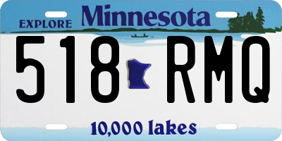 MN license plate 518RMQ