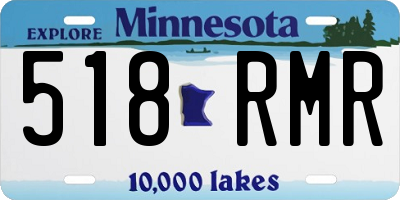 MN license plate 518RMR
