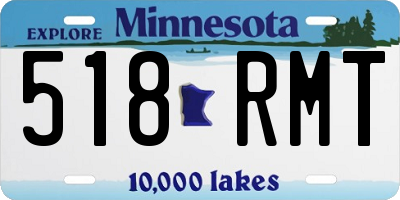 MN license plate 518RMT