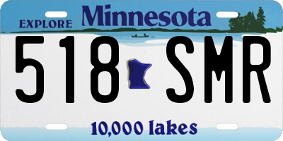 MN license plate 518SMR