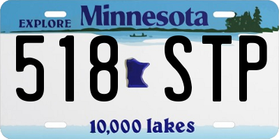 MN license plate 518STP