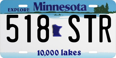 MN license plate 518STR
