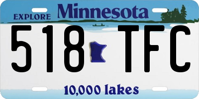 MN license plate 518TFC